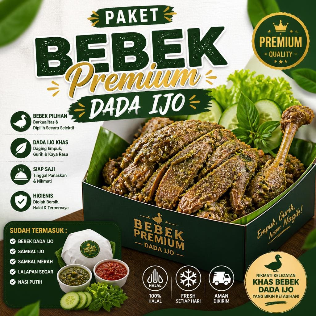 Paket Bebek Premium Dada Ijo